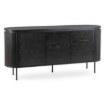Mebel Elite Комод Beck 160 см, трёхдверный, чёрный, ME.BECK/CZ/KOM160 - Home Club