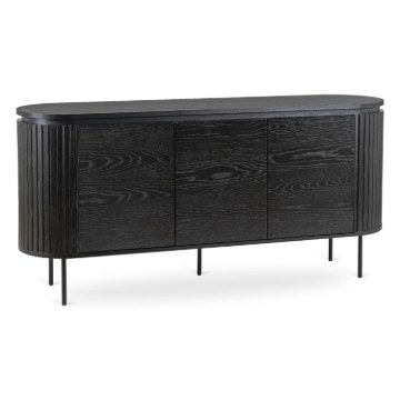 Mebel Elite Комод Beck 160 см, трёхдверный, чёрный, ME.BECK/CZ/KOM160 - Home Club