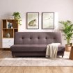 Mebel Elite Раскладной диван Aruba 2, коричневый, PPHUE.ZOSIA2/LUX12/WER - Home Club, изображение 2
