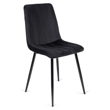 Mebel Elite Стул Ibis, черный, велюровый, ME.IBIS/CZ/V/K - Home Club