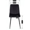Mebel Elite Стілець Ibis, чорний, велюровий, ME.IBIS/CZ/V/K - Home Club, Зображення 6