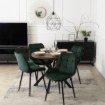 Mebel Elite Стол Lugo, раскладной, 90–190 см, дуб в стиле рустик/чёрный, ME.LUGO/DRU/CZ/S - Home Club, изображение 3