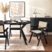 Mebel Elite Стілець Madera 2, чорний/бежевий, ажурний, ME.MADERA2/BZ/T/CZ/DK/K - Home Club, Зображення 2