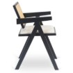 Mebel Elite Стілець Madera 2, чорний/бежевий, ажурний, ME.MADERA2/BZ/T/CZ/DK/K - Home Club, Зображення 4