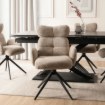 Mebel Elite Обертове крісло для вітальні Alvaro, бежеве, з тканини «букле», ME.ALVARO/BZ/TB/K - Home Club, Зображення 3