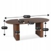 Mebel Elite Стіл Dario, овальний, 200 см, горіх, ME.DARIO/O/S - Home Club, Зображення 6