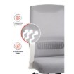 Mebel Elite Вращающееся кресло Lefkas, серого цвета, ME.LEFKAS/P/T/FO - Home Club, изображение 5