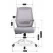 Mebel Elite Вращающееся кресло Lefkas, серого цвета, ME.LEFKAS/P/T/FO - Home Club, изображение 7