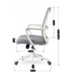 Mebel Elite Вращающееся кресло Lefkas, серого цвета, ME.LEFKAS/P/T/FO - Home Club, изображение 8
