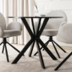 Mebel Elite Стол Lauren 80 см, черный, ME.LAUREN/CZ/S80 - Home Club, изображение 4