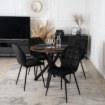 Mebel Elite Стол Lauren 80 см, дуб рустикальный/чёрный, ME.LAUREN/RU/CZ/S80 - Home Club, изображение 3
