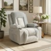 Mebel Elite Раскладной массажный кресло Box, серый, из вельвета, ME.BOX2/P/SZTR/FW - Home Club, изображение 2