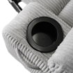 Mebel Elite Раскладной массажный кресло Box, серый, из вельвета, ME.BOX2/P/SZTR/FW - Home Club, изображение 15