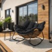 Mebel Elite Крісло-гойдалка Elton, чорне, ME.ELTON/CZ/T/FW - Home Club, Зображення 2