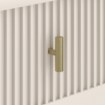 Mebel Elite Прикроватный столик Marcos с рифлёной поверхностью, цвет «Кашмир/Золотой», W.MAGGIORE/KASZ/ZL/SZAFKNOC - Home Club, изображение 4