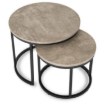 Mebel Elite Набор столиков Rocky, бетон/черный, ME.ROCKY/BET/CZ/L - Home Club, изображение 8