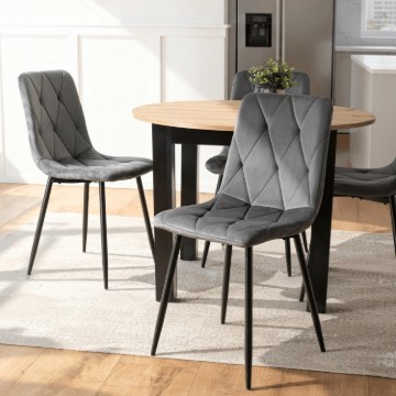 Mebel Elite Стул Robin, серый, велюровый, ME.ROBIN/P/V/K - Home Club