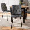 Mebel Elite Стул Robin, серый, велюровый, ME.ROBIN/P/V/K - Home Club, изображение 3