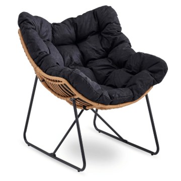 Mebel Elite Кресло для отдыха Fin, чёрного цвета, ME.FIN/CZ/T/FW - Home Club