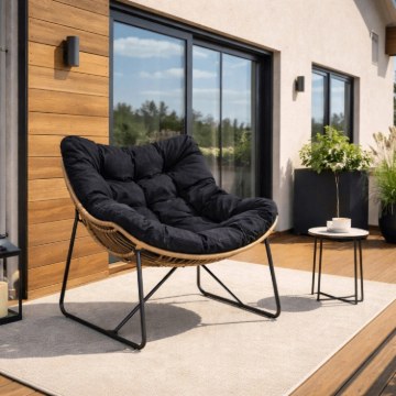 Mebel Elite Кресло для отдыха Fin, чёрного цвета, ME.FIN/CZ/T/FW - Home Club