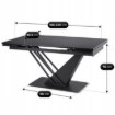 Mebel Elite Стол Rex, раскладной, 160–220 см, Мдф, чёрный, ME.REX/CZ/S160-220 - Home Club, изображение 9