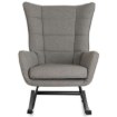 Mebel Elite Кресло-качалка Jackson, серое, ткань, ME.JACKSON/P/T/FW - Home Club, изображение 3