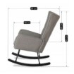 Mebel Elite Кресло-качалка Jackson, серое, ткань, ME.JACKSON/P/T/FW - Home Club, изображение 7