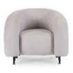 Mebel Elite Кресло для отдыха Carmine, серое, велюровое, ME.CARMINE/P/V/FW - Home Club, изображение 3