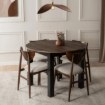 Mebel Elite Стіл Harry, розкладний, 102–142 см, дуб, горіх/чорний, W.HARRY/OM/CZ/S - Home Club, Зображення 4