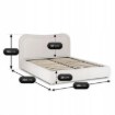 Mebel Elite Ліжко 160x200 Haga з ящиком для речей, сіре, з букле, ME.HAGA/160/P/TB/LOZZPOJ - Home Club, Зображення 12