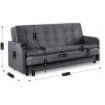 Mebel Elite Комплект из 2 диванов-кроватей Stella, серый, PPHUE.TIKO/PAROS6/Z2/WER - Home Club, изображение 11