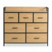 Mebel Elite Комод с ящиками Hudson 98 см, дуб/чёрный, ME.HUDSON/D/CZ/KOM - Home Club, изображение 5