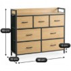 Mebel Elite Комод с ящиками Hudson 98 см, дуб/чёрный, ME.HUDSON/D/CZ/KOM - Home Club, изображение 10