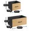 Mebel Elite Комод с ящиками Hudson 98 см, дуб/чёрный, ME.HUDSON/D/CZ/KOM - Home Club, изображение 11