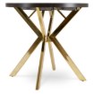 Mebel Elite Стіл Dorian, розкладний, 80–160 см, чорний/золотий, ME.DORIAN/CZ/ZL/S - Home Club, Зображення 8