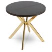 Mebel Elite Стіл Dorian, розкладний, 80–160 см, чорний/золотий, ME.DORIAN/CZ/ZL/S - Home Club, Зображення 9
