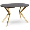 Mebel Elite Стіл Dorian, розкладний, 80–160 см, чорний/золотий, ME.DORIAN/CZ/ZL/S - Home Club, Зображення 11