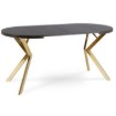 Mebel Elite Стіл Dorian, розкладний, 80–160 см, чорний/золотий, ME.DORIAN/CZ/ZL/S - Home Club, Зображення 12