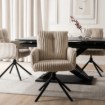 Mebel Elite Вращающееся кресло для гостиной June, бежевое, из вельвета, ME.JUNE/BZ/SZTR/K - Home Club, изображение 3