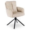 Mebel Elite Вращающееся кресло для гостиной June, бежевое, из вельвета, ME.JUNE/BZ/SZTR/K - Home Club, изображение 6