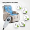 Mebel Elite Раскладной массажный кресло Box, бежевый, велюровый, ME.BOX/BZ/V/FW - Home Club, изображение 5
