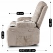 Mebel Elite Раскладной массажный кресло Box, бежевый, велюровый, ME.BOX/BZ/V/FW - Home Club, изображение 20