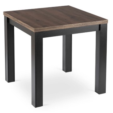 Mebel Elite Розкладний стіл Max 80–160 см, горіх/чорний, W.MAX/OM/CZ/S - Home Club