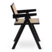 Mebel Elite Стул Madera, чёрный/бежевый, ажурный, ME.MADERA/KR/RT/CZ/DK/K - Home Club, изображение 4