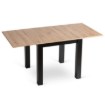 Mebel Elite Раздвижной стол Max 80–160 см, дуб Artisan/чёрный, W.MAX/DA/CZ/S - Home Club, изображение 9