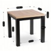 Mebel Elite Раздвижной стол Max 80–160 см, дуб Artisan/чёрный, W.MAX/DA/CZ/S - Home Club, изображение 11
