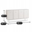 Mebel Elite Комод Marlen 155 см, цвет «Кашмир», W.MAZOMA/KASZ/N.KASZ/U.ZL/KOM4D - Home Club, изображение 8