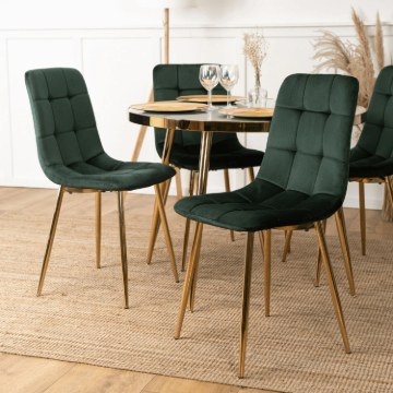 Mebel Elite Стул York, зеленый, велюровый, ME.YORK/Z/ZL/V/K - Home Club
