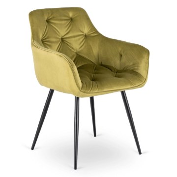 Mebel Elite Стул Modesto, цвет «фисташка», велюр, ME.MODESTO/CU/CZ/V/K - Home Club