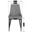 Mebel Elite Стул Cork 2, серый, ME.CORK2/P/T/K - Home Club, изображение 6